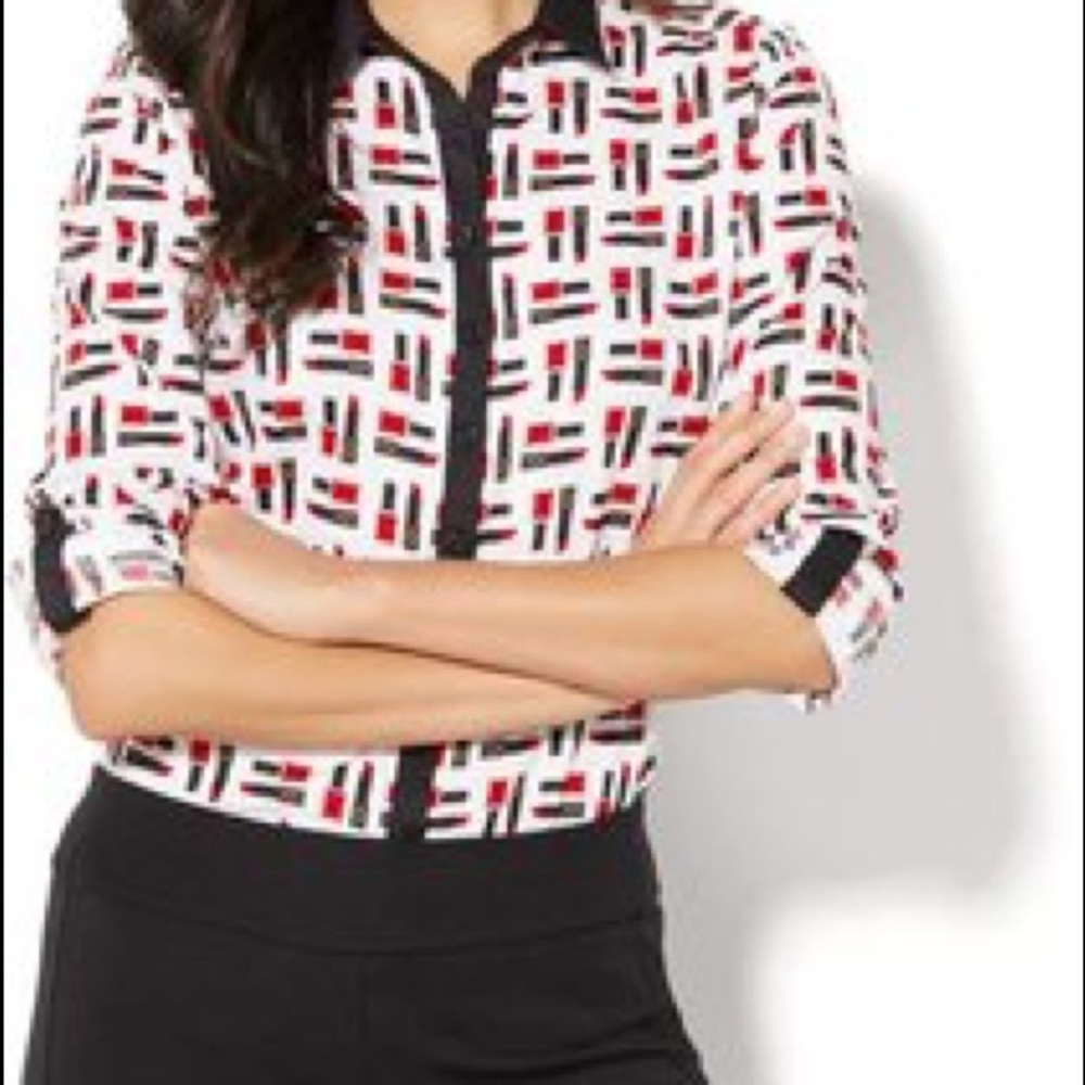 Lipstick Print Shirt